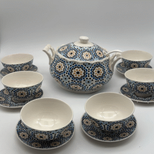 Set Zuppiera In Ceramica Con Motivo A Mosaico – Eleganza Mediterranea In Ogni Dettaglio