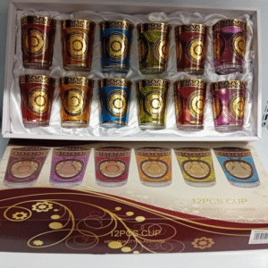 Set Di 12 Bicchieri Da Tè Colorati
